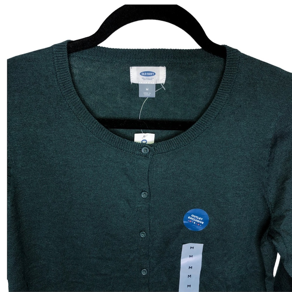 New with tags Old Navy green button up sweater - Picture 2 of 5
